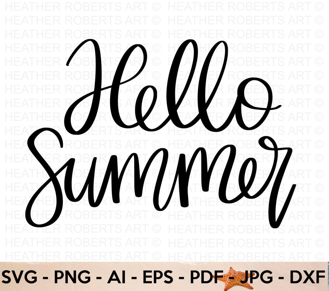 Hello Summer SVG Beach SVG Beach Life SVG Summer Shirt Svg - Etsy