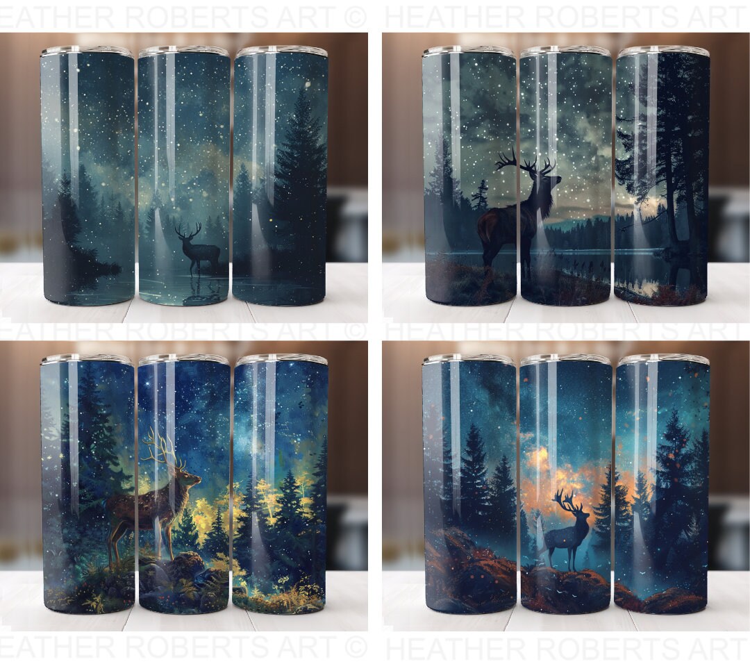 Deer Hunting Tumbler Wrap Bundle: 20 Oz PNG Designs (digital Download ...