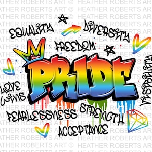 Pride-graffiti png, urban graffiti lgbt png, LGBT PNG, LGBTQ Png-sublimatieontwerp downloaden, zichtbaarheid png, vrijheid png, liefde wint png
