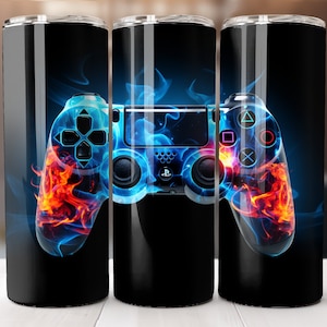 Gamer 20 Oz Tumbler Wrap, Envoltura de vaso de controlador de juego 3D, Diseños de videojuegos, Sublimación de videojuegos, Envoltura de vaso de videojuegos, Sublimación