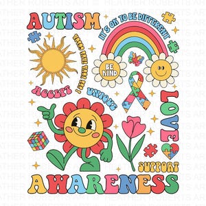 It's Ok To Be Different png, Be Kind png, Autism Awareness, Autism Puzzle png, Autism Mom png, Autism Mom png