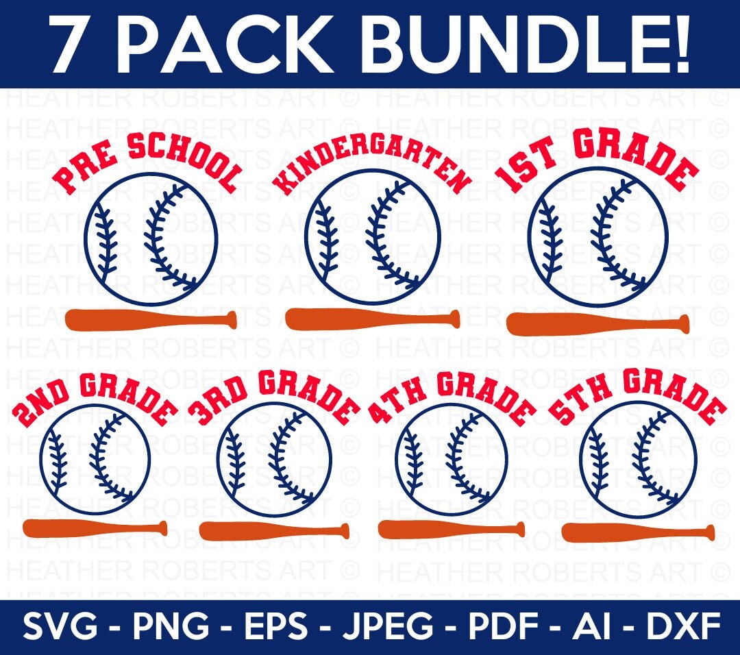 Back to School SVG Bundle, Baseball SVG, Grade Level Vibes Svg, Teacher ...