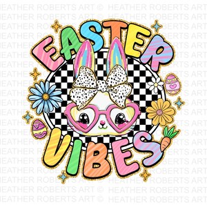 Easter Vibes Rainbow Bunny Png, Coquete Bunny Png, Easter Glitter Brushstroke Girl Png, Feliz Páscoa Png, Design de Sublimação, Digital