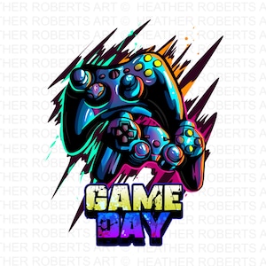 Spieltag Sublimation, Gamer Shirt PNG, Videospiele PNG, Game Controller PNG, Spieltag PNG, Lustiger Gamer PNG, Sublimation