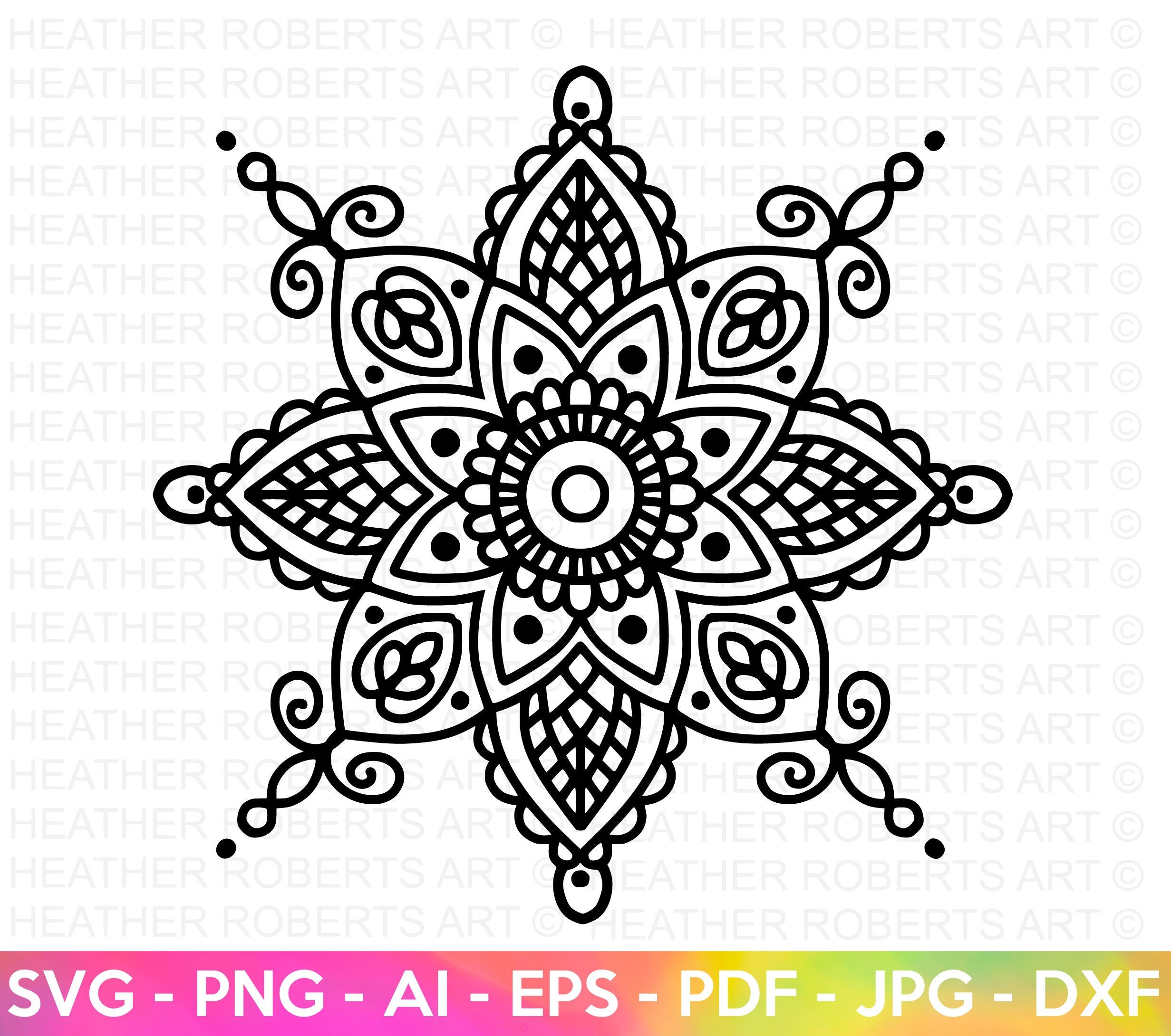 Mandala SVG Mandala design zentangle svg mandala for - Etsy