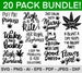 Weed SVG Bundle, Marijuana SVG Bundle, Cannabis svg, Smoke weed svg, High svg, Rolling tray svg, Blunt svg, Cut File Cricut, Silhouette 
