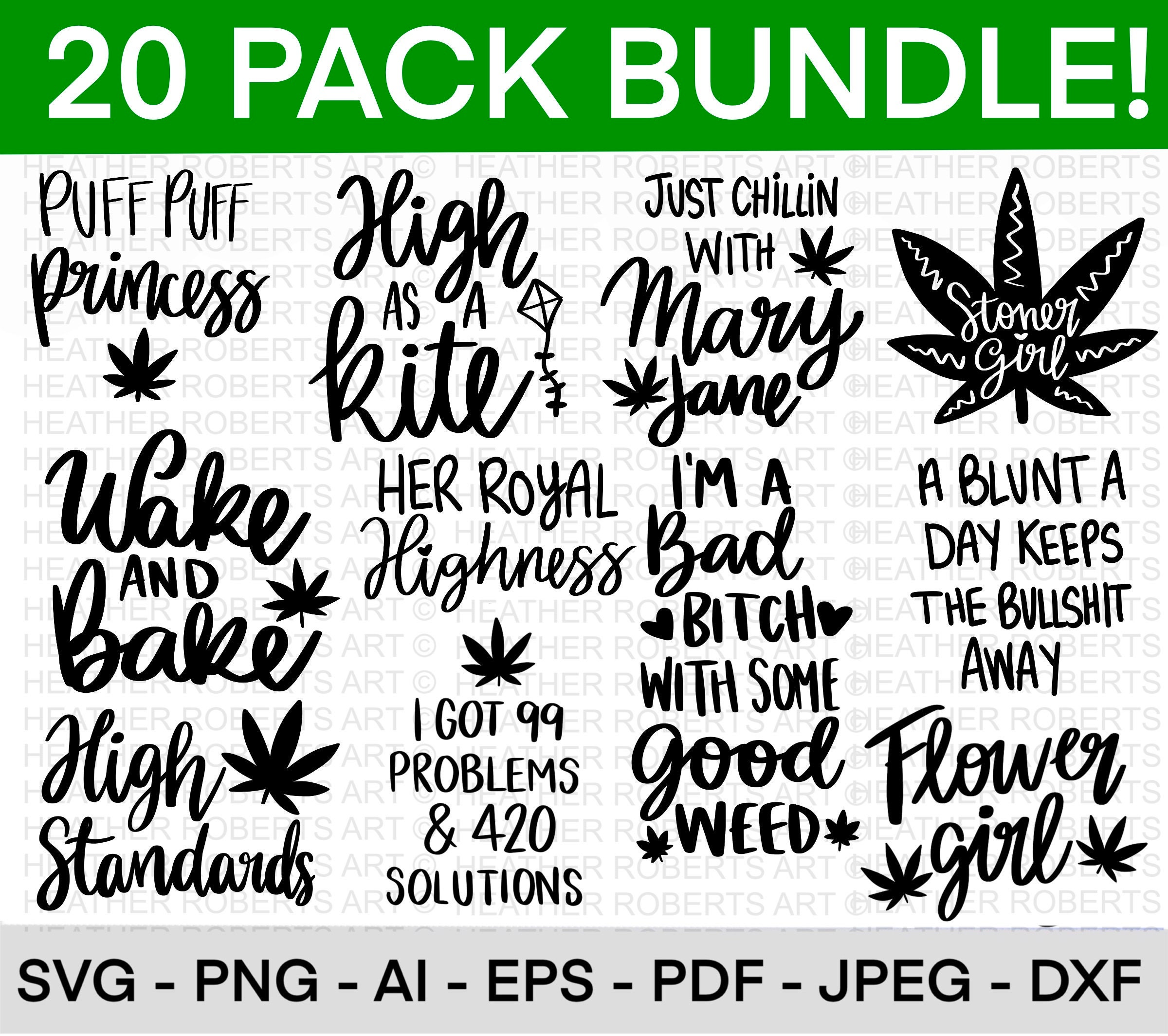 Weed SVG Bundle, Marijuana SVG Bundle, Cannabis svg, Smoke weed svg, …