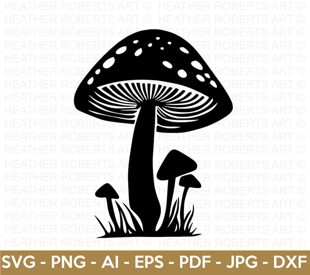 Mushroom Svg, Fungus Svg, Mushroom Clipart SVG, Fungi Svg, Vegetable