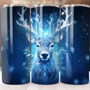 Weihnachtsren 20 Oz Skinny Tumbler Wrap, Weihnachtsdesign Tumbler Wrap, lebendige Verpackung, gerade Tempalte, konisch, Sublimationsgrafiken
