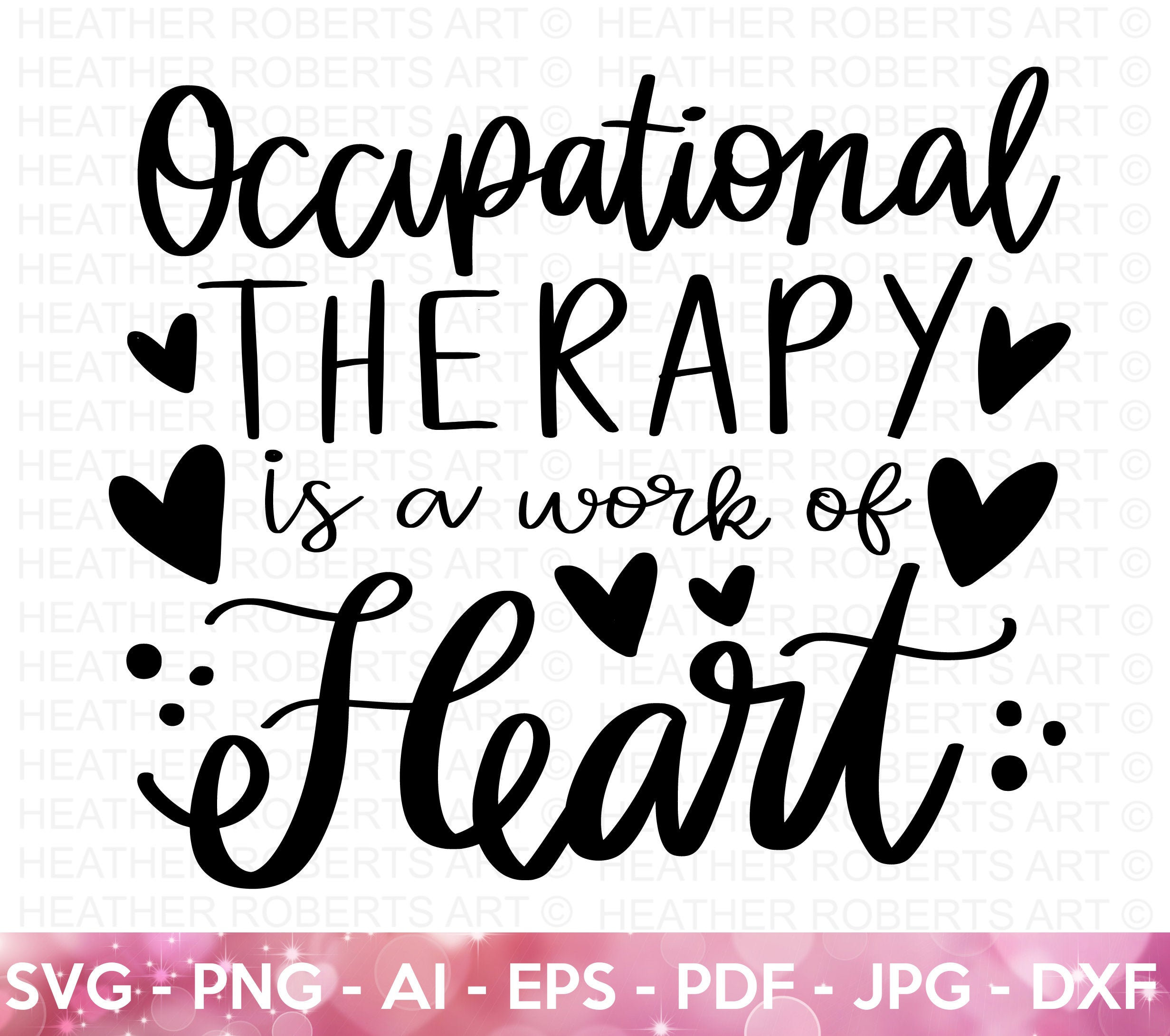 Occupational Therapy SVG Occupational Therapist svg OT svg | Etsy