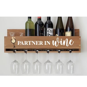 Partner in Wine SVG, Funny Wine Svg, Mom Life svg, Wine Decal, Wine Glass Svg, Drinking, Wine Quote Svg, Cut File for Cricut, Silhouette