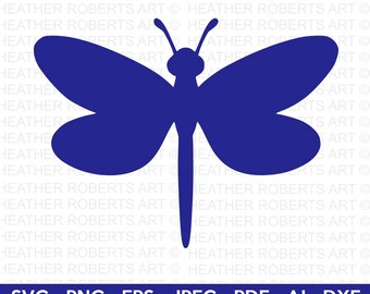 Butterfly & Dragonfly Clipart – SVG PNG DXF Eps, Silhouette Cut Files ...
