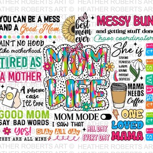 Mama Leben Png, lustige Mama Zitate, Mama Mama Mentale Gesundheit Png, Muttertag Png, Retro Mutter PNG, gesegnete Mama Png, Mama Sublimation Digital