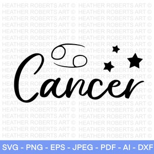 Cancer SVG, SVG signes du zodiaque, astrologie signes svg, svg symboles du zodiaque, Constellation signes svg, astrologie, horoscope, fichier coupe Cricut