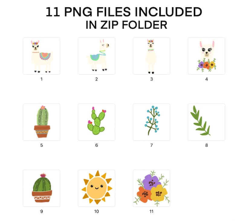 Decorated Llama Cute llama Digital stickers Spring Alpaca Graphics PNG Digital download Alpaca Clip Art Llama Clipart
