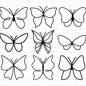Bundle SVG papillon, fichiers SVG papillon, papillon vectoriel SVG, fichiers papillon pour Cricut, clipart papillon, papillons Svg, Silhouette