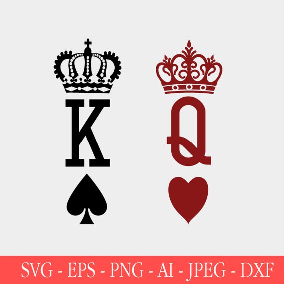 King Queen Svg King and Queen Svg King and Queen (Instant Download) 