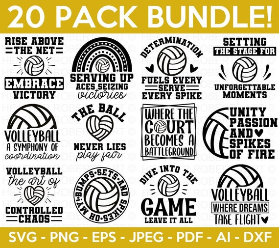 Volleyball SVG Bundle, Volleyball Shirt svg, Biggest Fan, Volleyball Fan, Volleyball Mama svg, Volleyball Sport, Cut File Cricut, SIlhouette