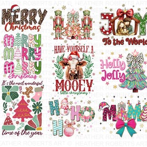 Christmas Sublimation Bundle, Christmas Shirt, Merry Christmas PNG, Trendy Sublimation Designs,Winter, Holiday PNG,Christmas PNG,Sublimation