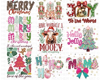 Christmas Sublimation Designs Bundle: Merry Christmas PNG (Digital Download)