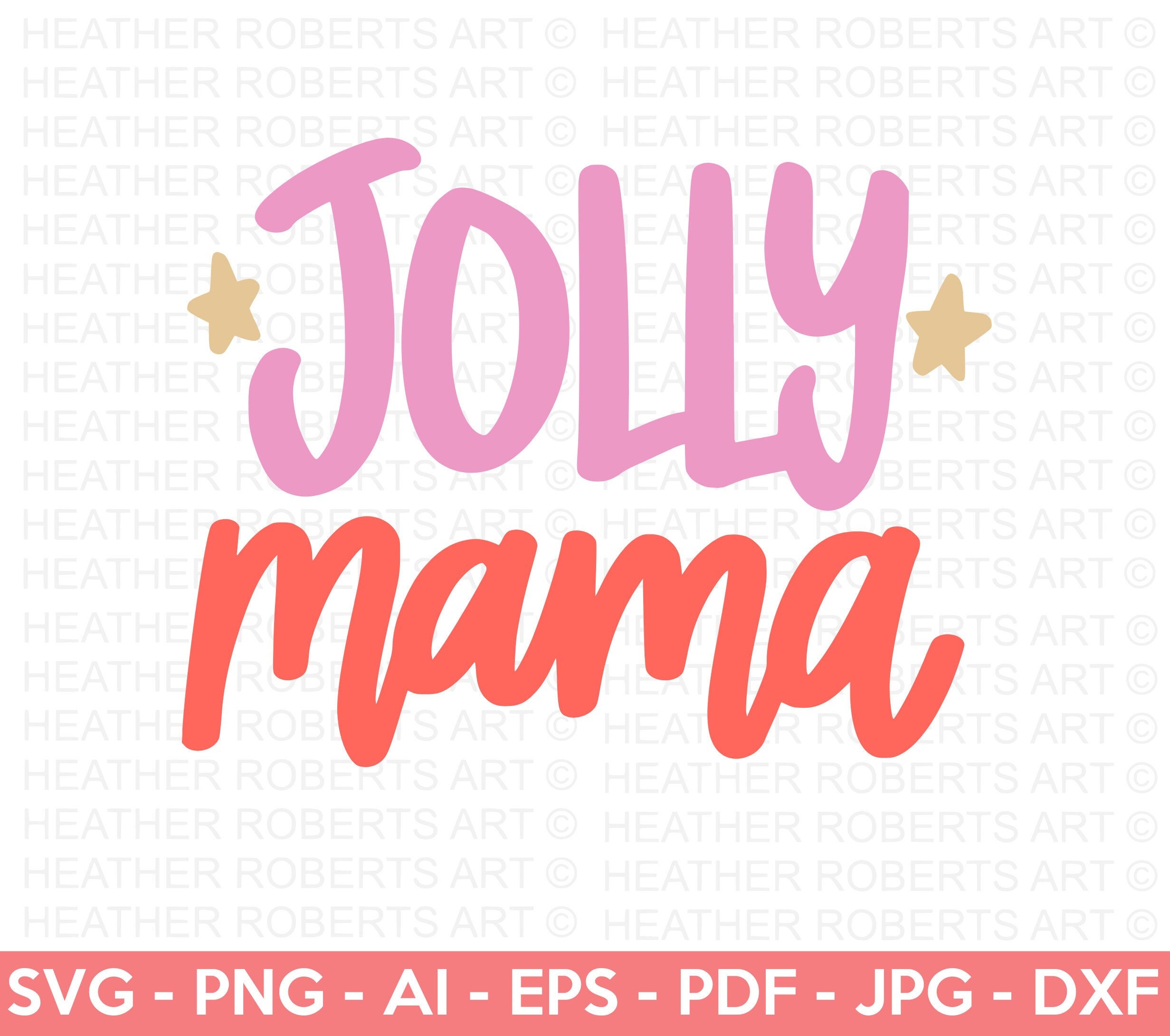 Jolly Mama SVG Retro Christmas SVG Christmas Quotes SVG - Etsy