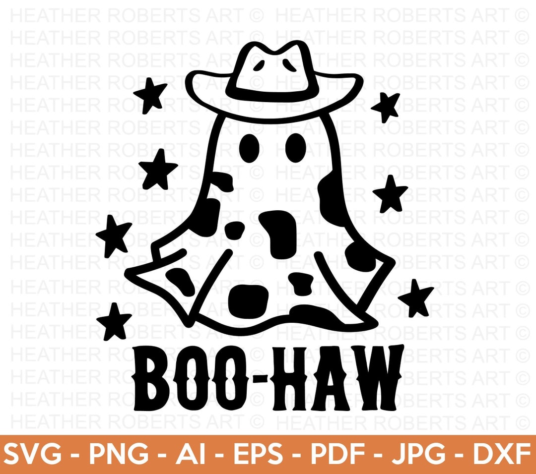 Boo-haw SVG Cowboy Ghost SVG Halloween SVG Halloween Shirt - Etsy