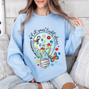 Deixe sua luz brilhar Consciência do Autismo PNG, Sublimação de Conscientização do Autismo, Autismo PNG, Aceitação do Autismo, Conscientização do Autismo PNG, Sublimação