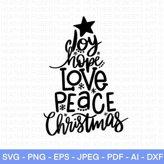 Joy Christmas SVG Single line Design