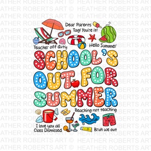 夏休み PNG、教師デザイン PNG、学校最終日 PNG、面白い学校最終日の昇華、夏休み