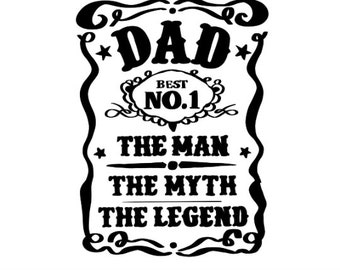 Father's Day SVG, Dad SVG, Best Dad, Whiskey Label, Daddy Svg, Happy Fathers Day, Cut File Cricut, Silhouette, Cameo, Iron on Vinyl