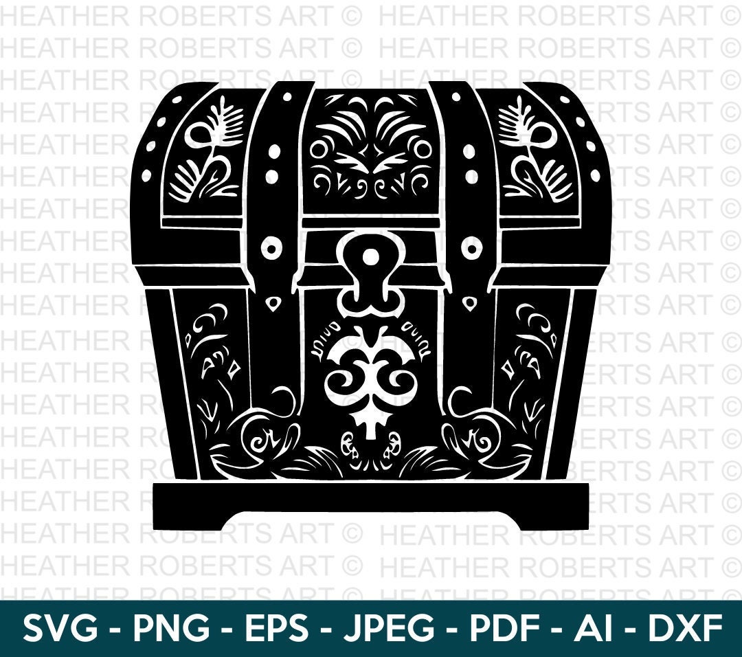 Treasure Chest SVG, Pirate SVG, Treasure Svg, Gold Svg