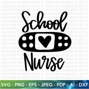 School Nurse SVG, Nurse SVG, Nurse Life Svg, Doctor Svg, Mask SVG, Essential Nurse Svg, Student&#39;s Nurse Svg,Cut Files For Cricut, Silhouette