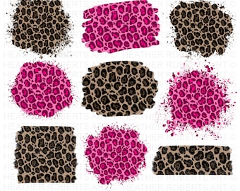Leopard Print Sublimation Backgrounds: Cheetah PNG Bundle