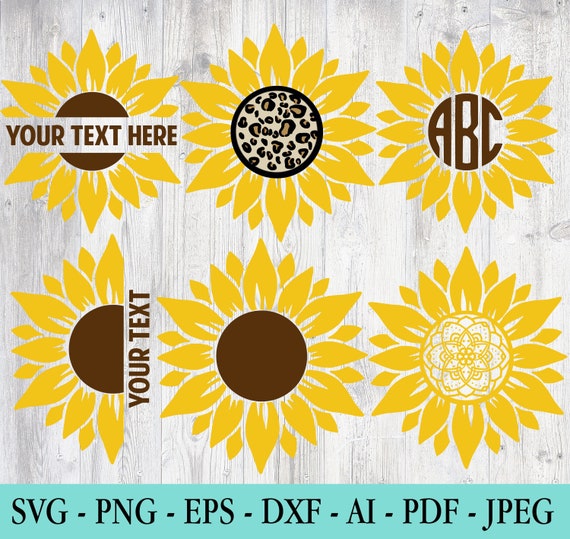 30 Sunflower SVG Bundle, Sunflower SVG, Flower Svg, Monogram Svg