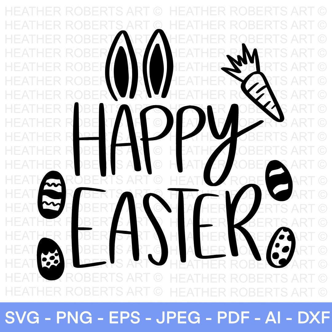 Digital Easter Vibes Svg Kids Easter Svg Happy Easter SVG PNG PDF