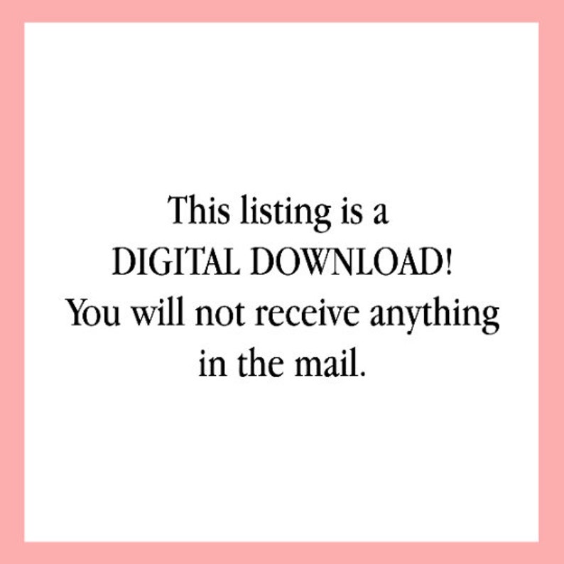 Pode incluir: Texto em um fundo branco que diz: "Esta listagem &eacute; um DOWNLOAD DIGITAL! Voc&ecirc; n&atilde;o receber&aacute; nada pelo correio."