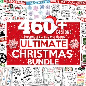 ULTIMATE BUNDLE Weihnachten, 460 Designs, Heather Roberts Art Bundle, Weihnachten svg, Winter svg, Feiertage, Cut Files Cricut, Silhouette