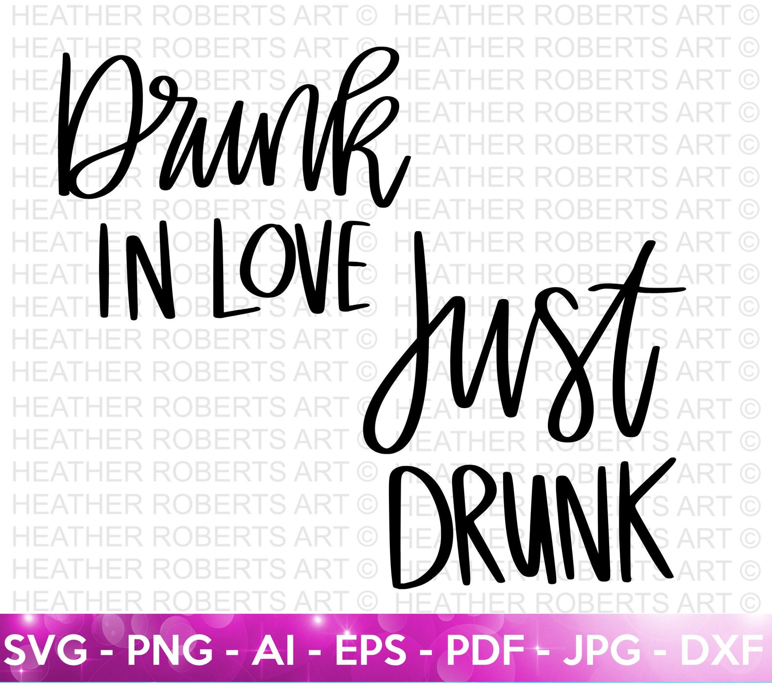 Drunk in Love SVG Just Drunk SVG Bachelorette Party Svg - Etsy