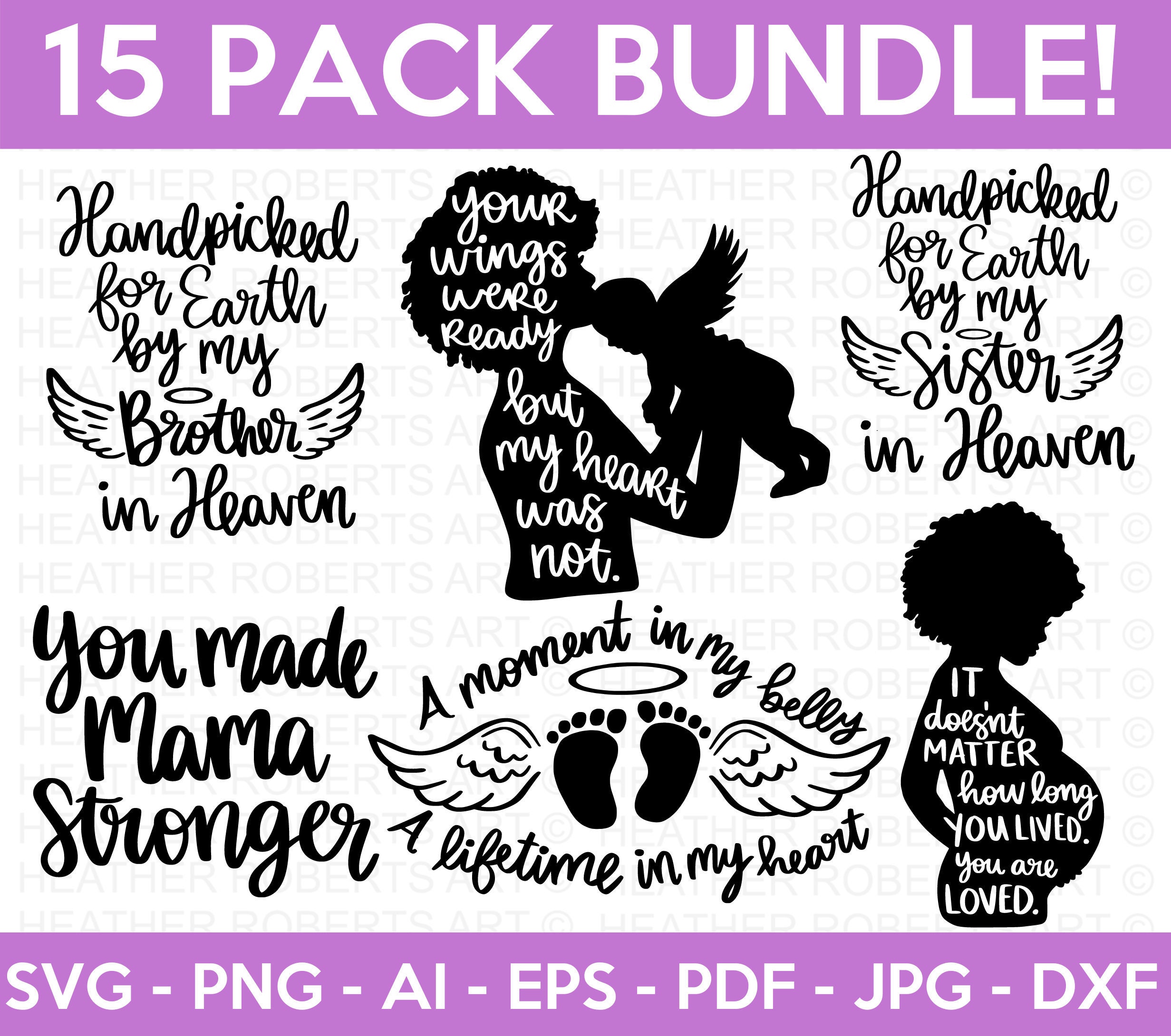 Pregnancy And Infant Loss Svg Bundle Baby Loss Svg Etsy