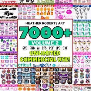 7000+ MEGA SVG Bundle Volume 2, 7000+ Designs, T Shirt Designs SVG, All in One Svg Bundle, Big svg Bundle, Cut Files for Cricut, Sublimation