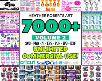 7000+ Mega SVG Design Bundle: T-Shirt Graphics, Cut Files (Digital Download)