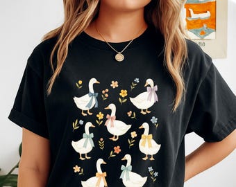 Vintage Goose PNG, Funny Goose PNG, Aesthetic Graphic Retro Vintage PNG, Trendy Cute Geese png,