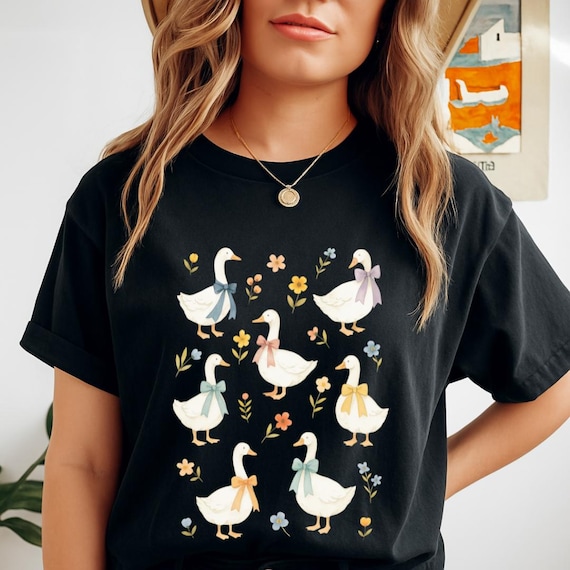 Vintage Goose PNG, Funny Goose PNG, Aesthetic Graphic Retro Vintage PNG, Trendy Cute Geese png,