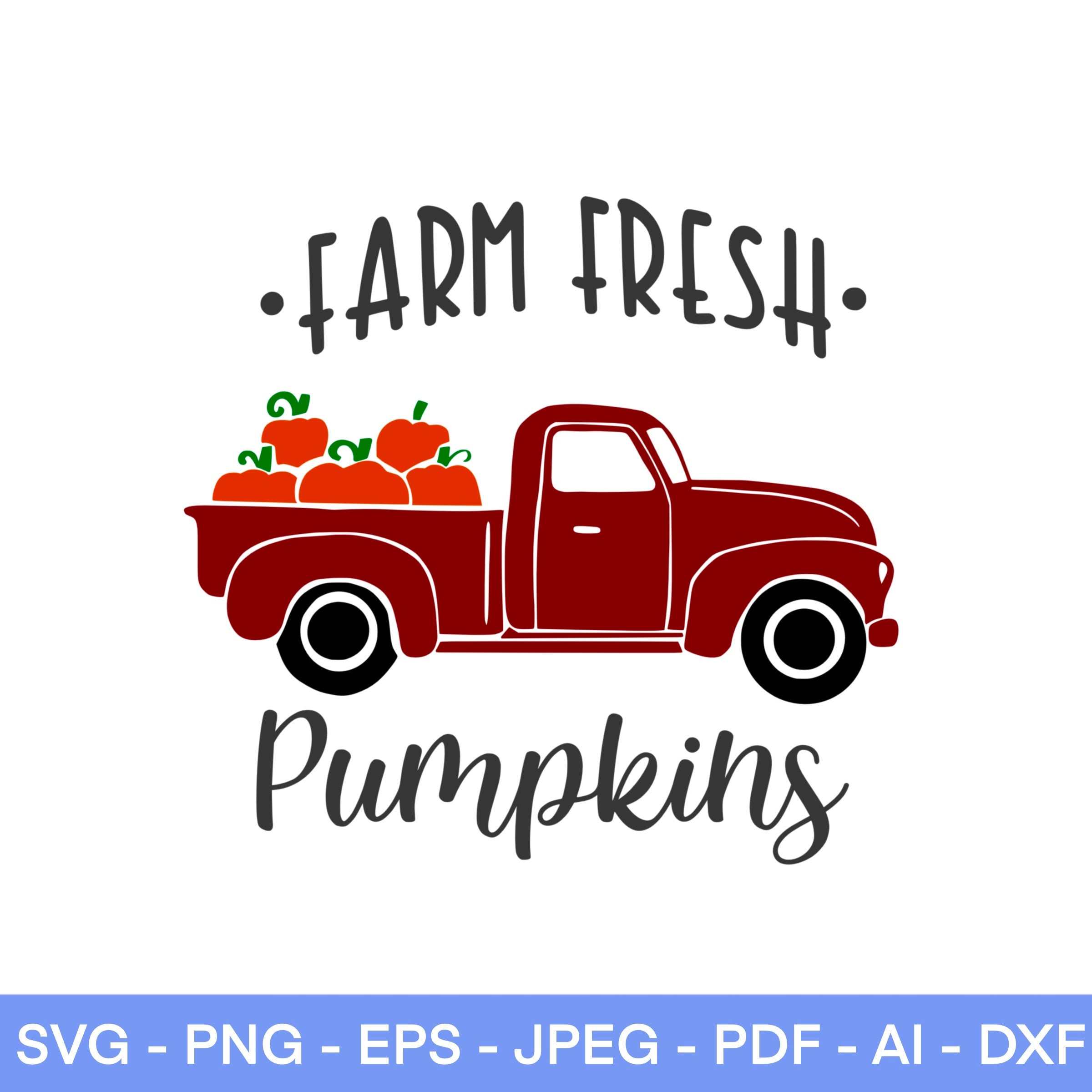 Pumpkin Sign SVG Farm Fresh Pumpkins Fall Truck Svg Fall - Etsy