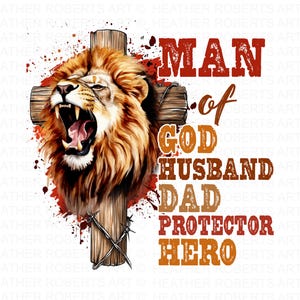 Dad Png, Christian Png, Dad Lion Png, Father Png, Christian Cross Png, Man Of God Png, Bible Verse Png, Jesus Png, Christian Dad Png