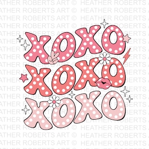 XOXO Retro Girl-sublimatie, pittige png, girlpower, Girl Boss png, schattig png, groovy, trendy png, sublimatie