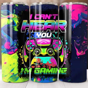 Ich spiele 20 Unzen Tumbler Wrap Vorlage, Gamer Sublimation, Gamer Tumble Wrap, Spieltag Tumbler Wrap, Videospiel Tumbler Wrap, Sublimation