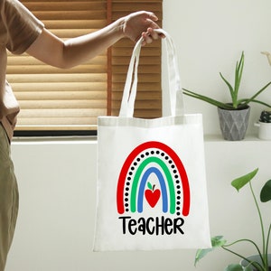 Teacher Rainbow SVG Teacher Sublimation Teacher Svg Back to - Etsy