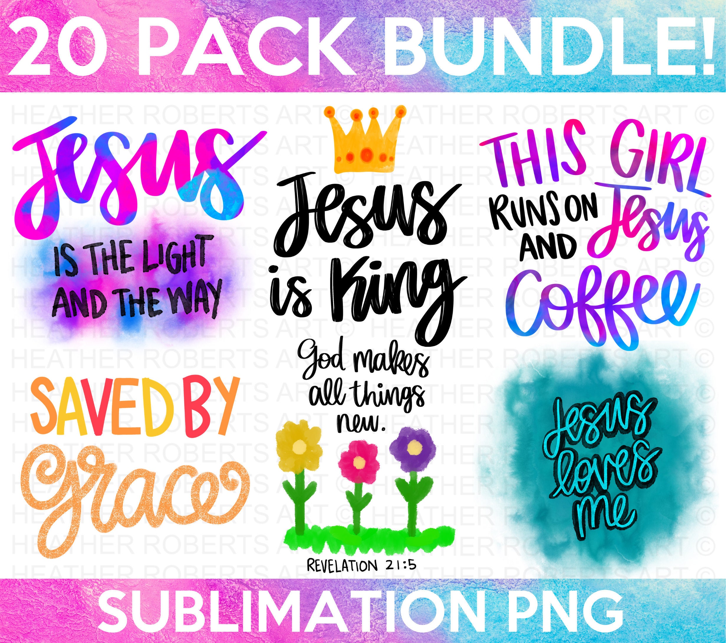 Jesus Sublimation Bundle, Jesus PNG, Jesus Loves Me png, Jesus is Kin…