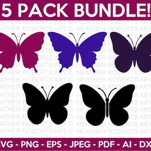 Pacote de borboleta svg, Silhueta de borboleta svg, Clipart de borboleta, Borboleta monarca svg, Borboleta de casamento svg, Primavera svg, Silhueta Cricut